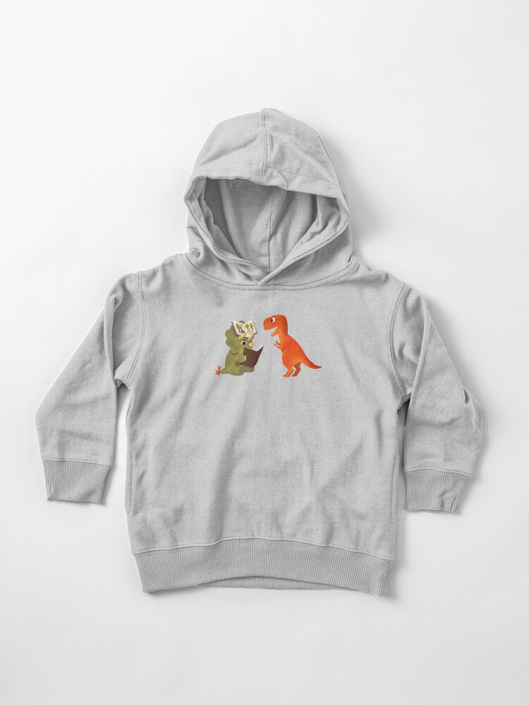 Thumbnail 1 of 5, Toddler Pullover Hoodie, BOOK DINOSAURS 04 designed and sold by bonniepangart.