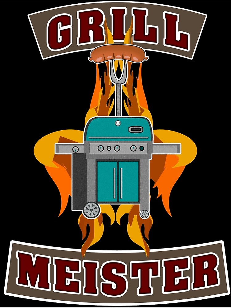 "Grillmeister Grillen Griller Chef Grill Grillkönig" Poster for Sale by