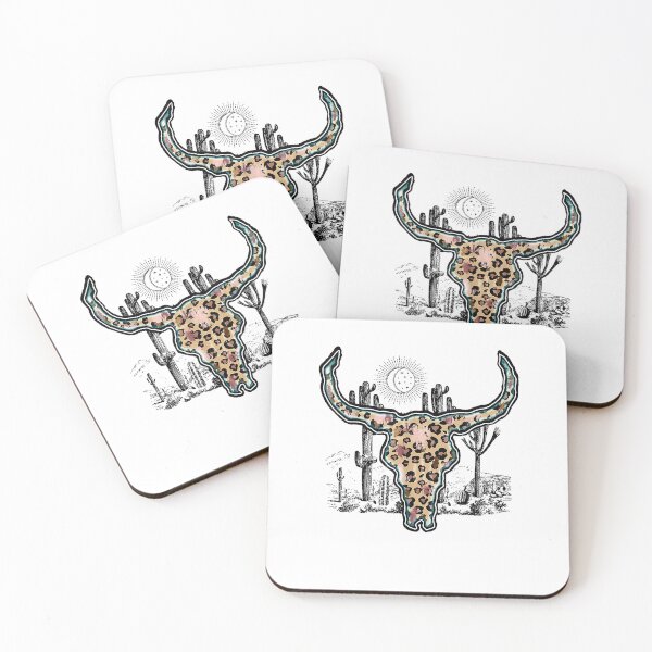 Item preview, Cow Skull With Leopard Cute Western Cactus Rodeo Cowhide  designed and sold by khuongnecessa.