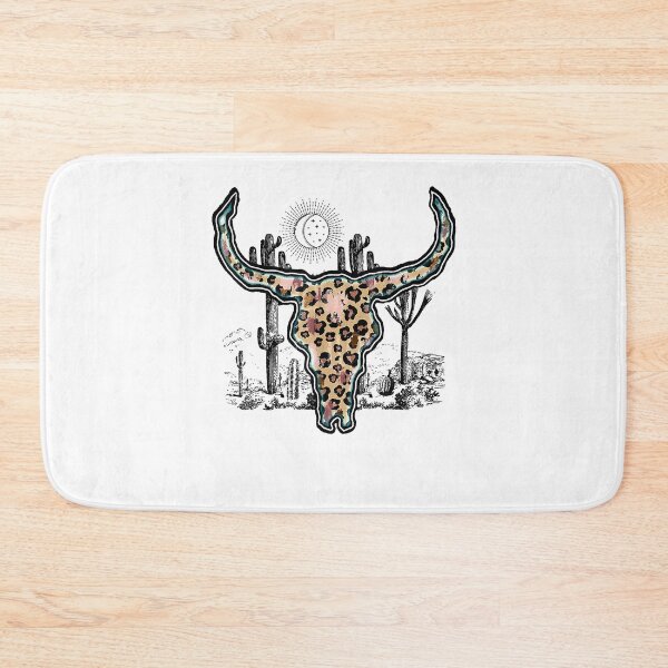 Item preview, Cow Skull With Leopard Cute Western Cactus Rodeo Cowhide  designed and sold by khuongnecessa.