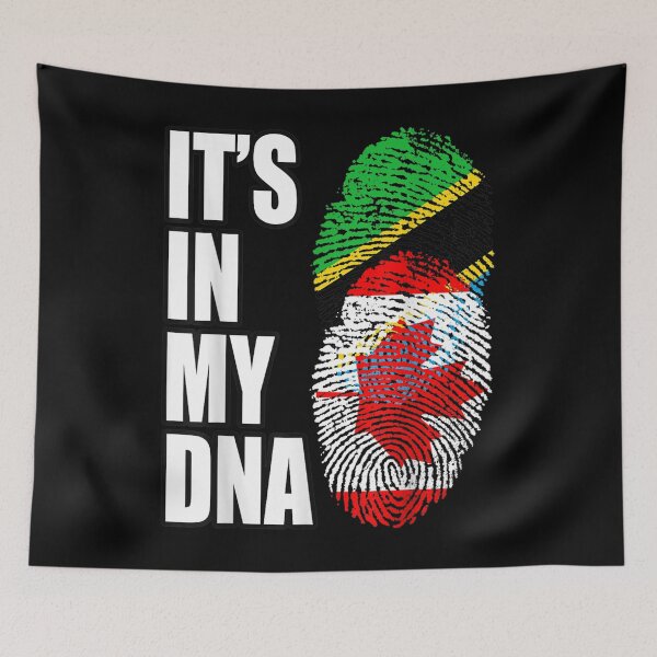 Item preview, Tanzanian And Canadian Vintage Heritage Dna Flag  designed and sold by doriaali.