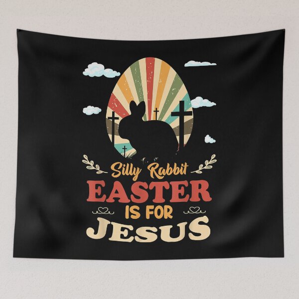 Item preview, Silly Rabbit Easter Is For Jesus Religious Christian Retro  designed and sold by MaryTaylo1.