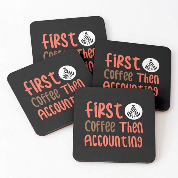 Item preview, First Coffee Then Accounting Essential T-shirt - Funny Coffee Accountant Gift About Programming For Dad Job Sticker designed and sold by Achrafilla1.
