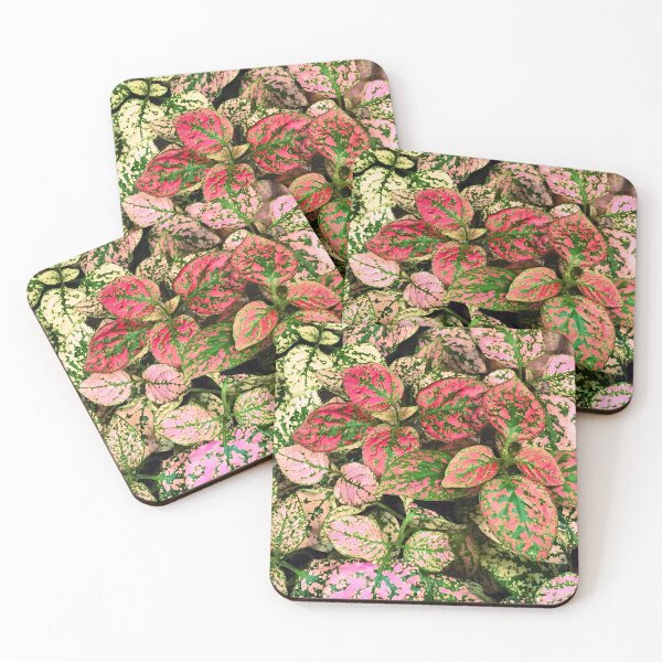 Item preview, Pink, Red And Green Ornate Leaves Art Photo designed and sold by DEC02.