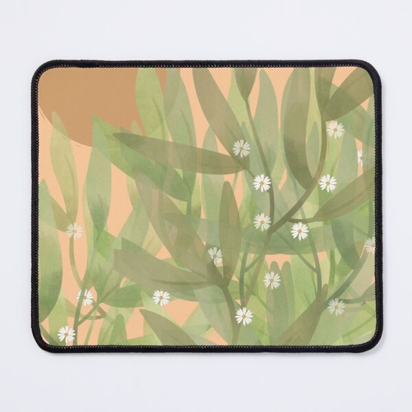 Item preview, Salmon sky and green foliage field designed and sold by Thegentleshop.