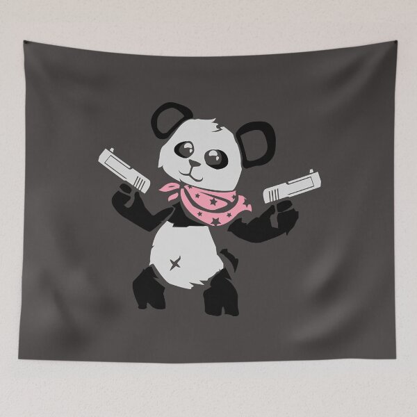 Item preview, Cuddly Panda With Gun designed and sold by CarlosMendy.