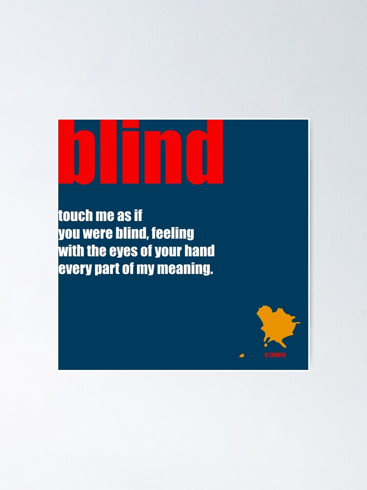 Alternate view of blind Poster