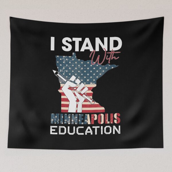 Item preview, Fun Teacher Walkout I Support Minneapolis Educators Us Flag  designed and sold by doriaali.