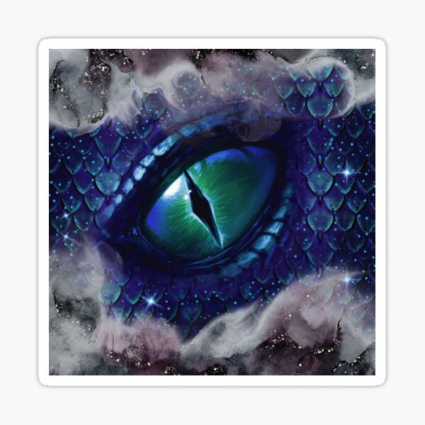 Artikel-Vorschau von Glam Ink gotischer blauer mittelalterlicher Drache, designt und verkauft von ChicoryJunction.