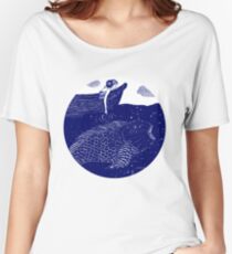 The Blue Shimmering Sea Lights Women's Relaxed Fit T-Shirt