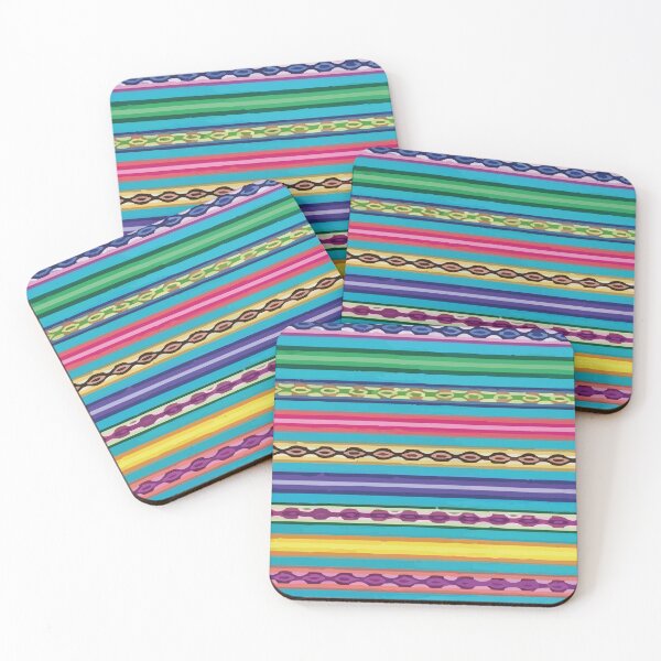 Item preview, Colorful vibrant mexican fabric rebozo designed and sold by T-Mex.