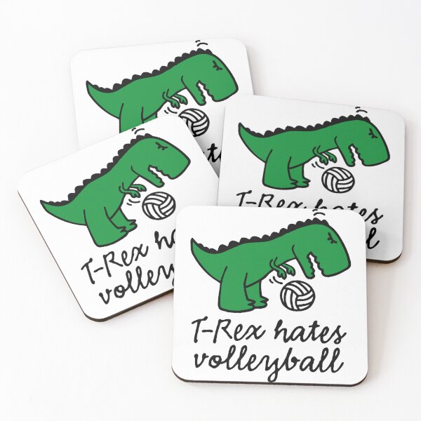 Item preview, T-Rex hates volleyball volleyball ball funny dinos designed and sold by CarlosMendy.