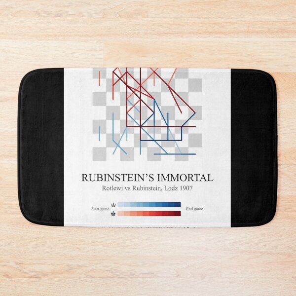 Item preview, Rubinstein&x27;s Immortal chess game Poster Kids designed and sold by SeanLupton.