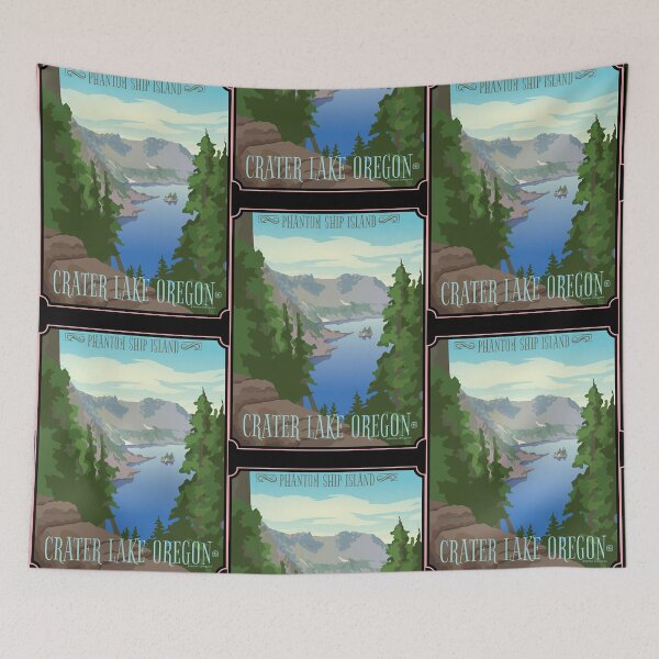 Item preview, Crater Lake Oregon Travel Poster  designed and sold by TracyKemp3102.