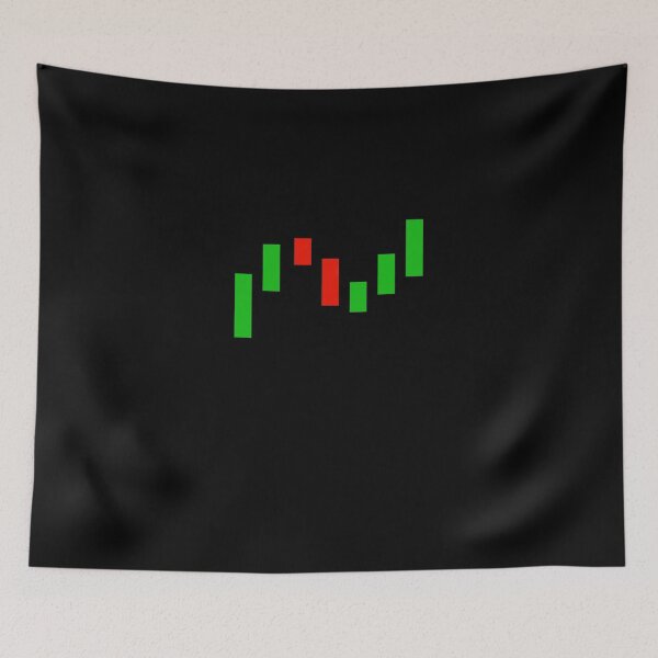 Item preview, Candlestick Stock Market Graph Sticker designed and sold by KathrinPlatins.