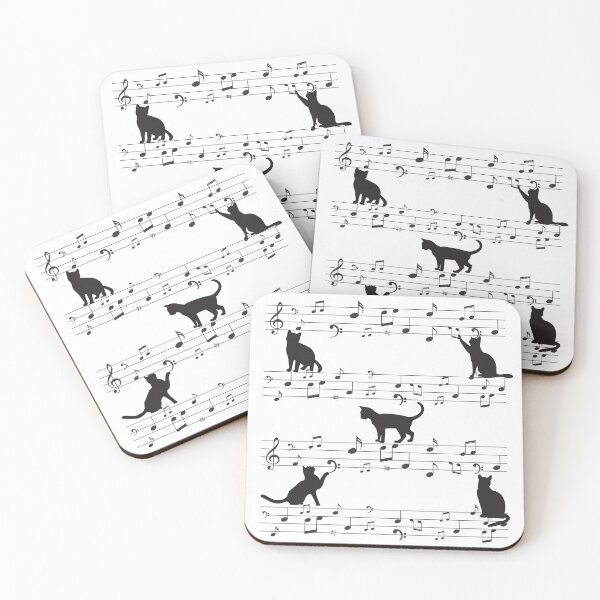Item preview, Cats Mischief On The Music Sheet For Cat Lovers And Music Lovers As A Musician designed and sold by Funwithmusic.