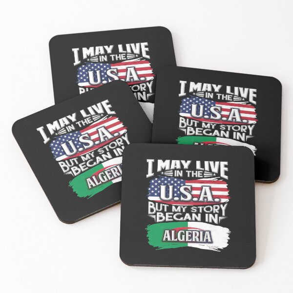 Item preview, I May Live In The USA But My Story Began In Algeria - Gift For Algerian With Algerian Flag Heritage  designed and sold by TracyWilso8859.