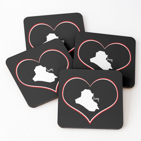 Item preview, Black heart map Iraq designed and sold by Astralia.