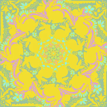 Artwork thumbnail, Bunny Spring Pattern by missmann