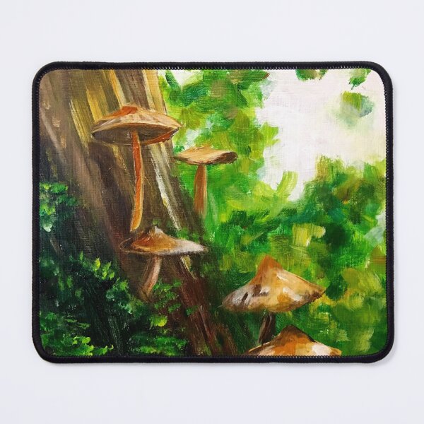 Item preview, Mushrooms on a Tree Artwork by Jolene Edwards designed and sold by CurlyClaraBelle.