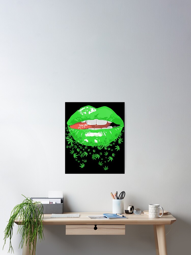 Sexy Lips Cannabis Marijuana Weed Pot Leaf Lover PNG, Lips PNG