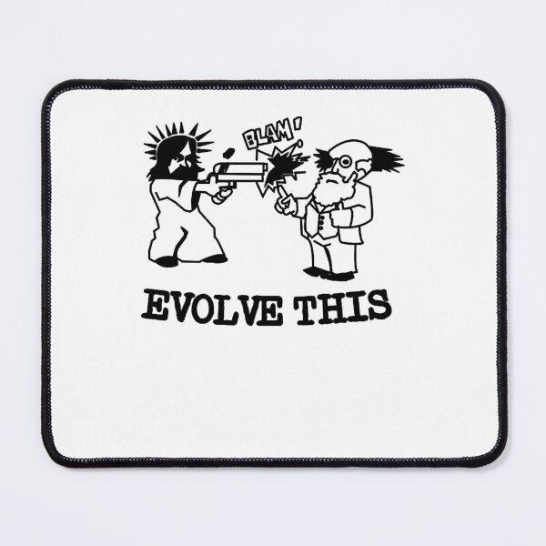 Item preview, Men Women Jesus And Darwin Evolve This Funny Men Fan designed and sold by Osinski1983.