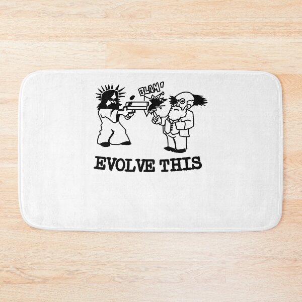 Item preview, Men Women Jesus And Darwin Evolve This Funny Men Fan designed and sold by Osinski1983.
