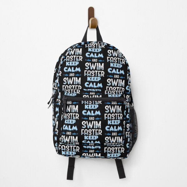 Item preview, Keep Calm And Swim Faster Shark Lovers  designed and sold by TracyWilso8859.