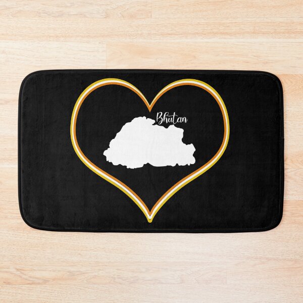 Item preview, Black Heart Map Bhutan designed and sold by Astralia.