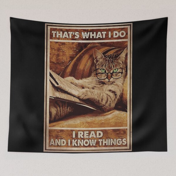 Item preview, The Thats What I Do Cat Read Know Things designed and sold by Sara Stovall.