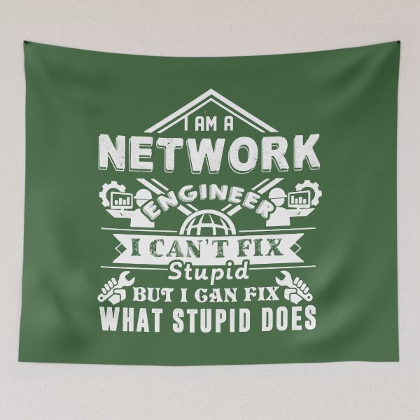 Item preview, Network Engineer Can't Fix Stupid Shirt designed and sold by OsoarnBoat.