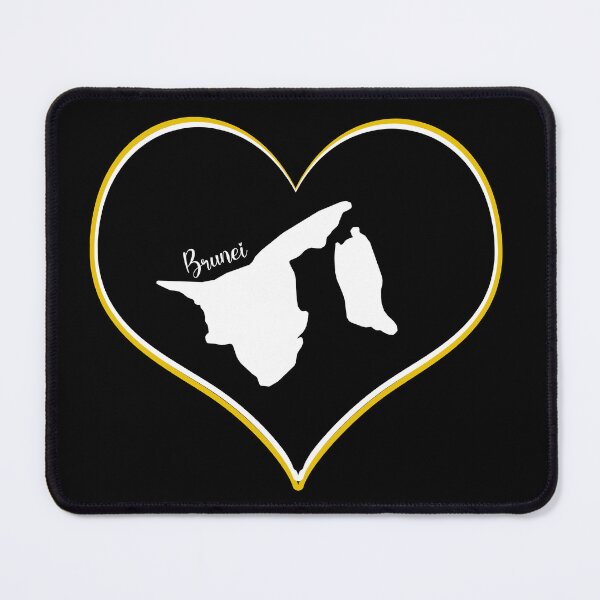 Item preview, Black heart map Brunei designed and sold by Astralia.