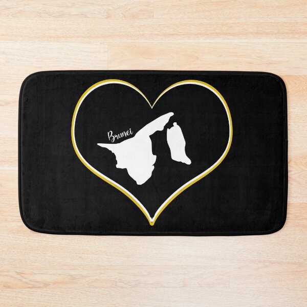 Item preview, Black heart map Brunei designed and sold by Astralia.