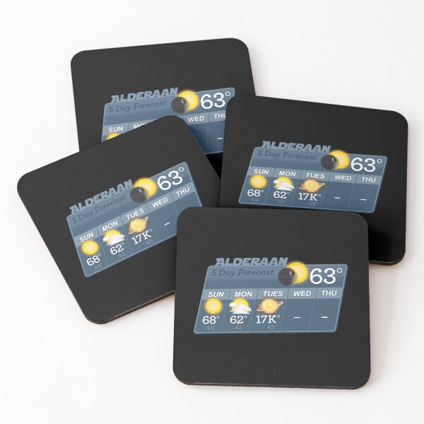 Item preview, STAR WARS ALDERAAN 5 DAY WEATHER FORECAST designed and sold by OsoarnBoat.