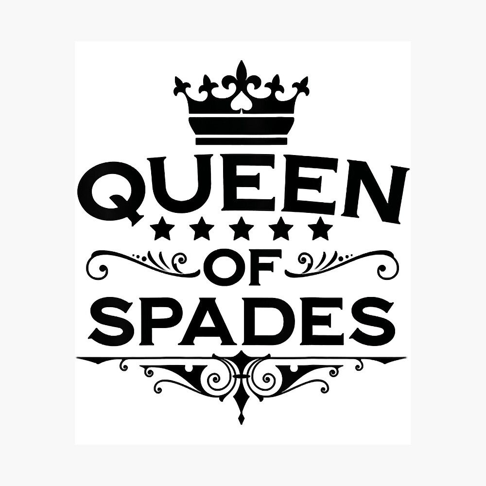 Póster for Sale con la obra «Ropa Qos de Queen Of Spades para mujer para»  de OsoarnBoat | Redbubble