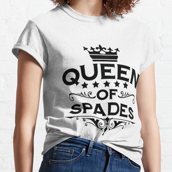Lucky Brand Women's Short Sleeve Queen of Spades Graphic Tee