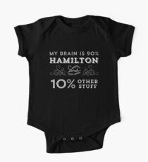 My Brain is 90% Hamilton Vintage T-Shirt from the Hamilton Broadway Musical - Aaron Burr Alexander Hamilton Gift One Piece - Short Sleeve