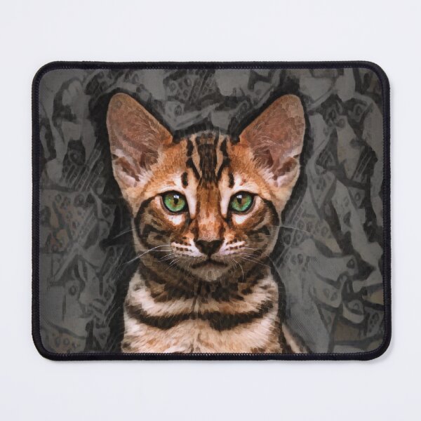 Item preview, Bengal Kitten On Textured Background designed and sold by Heathermarie321.
