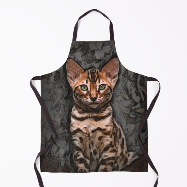 Item preview, Gatito de Bengala sobre fondo de textura designed and sold by Heathermarie321.