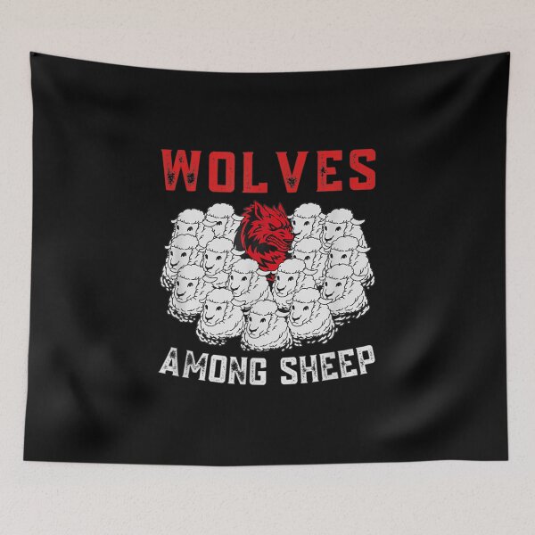 Item preview, Wolves Among Sheep I Wasn T Born To Be A Sheep Wolf Lover  designed and sold by terrycar.