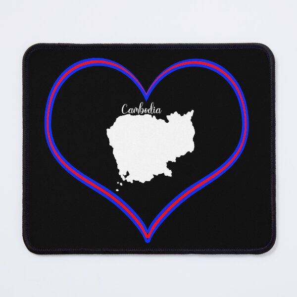 Item preview, Black heart map Cambodia designed and sold by Astralia.