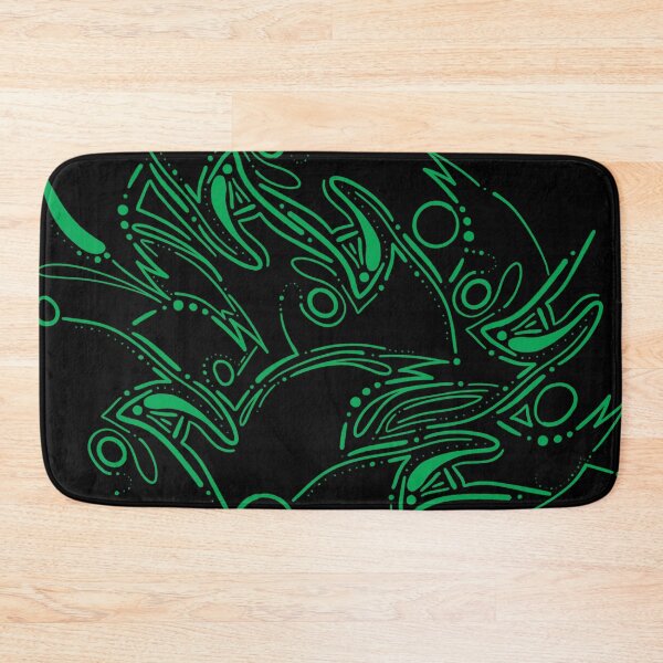 Item preview, Green Hand Drawn Abstract Artwork Fashion Pattern designed and sold by that5280lady.