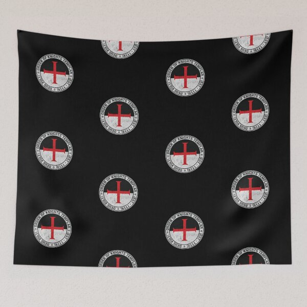 Item preview, Teutonic Order - Deus Vult Order of the Knights Templar Flag Sigil Sticker designed and sold by babykids.