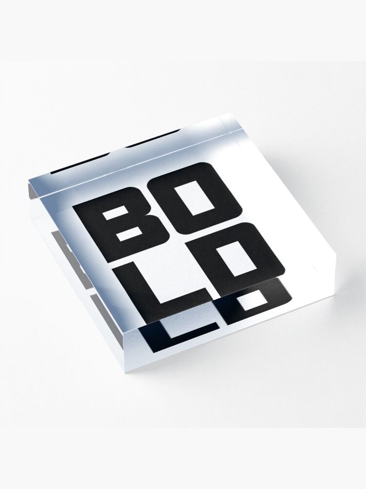 Alternate view of BOLD Acrylic Block
