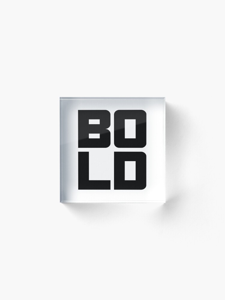 Alternate view of BOLD Acrylic Block
