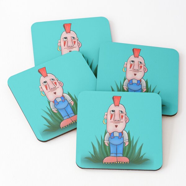 Item preview, Cool punk man illustration designed and sold by KateMackArt.