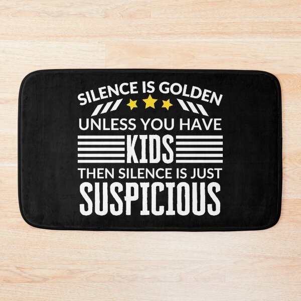 Item preview, Silence is Golden designed and sold by MacAndMoose.