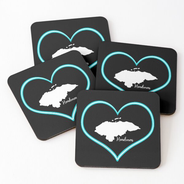 Item preview, Black heart map Honduras designed and sold by Astralia.