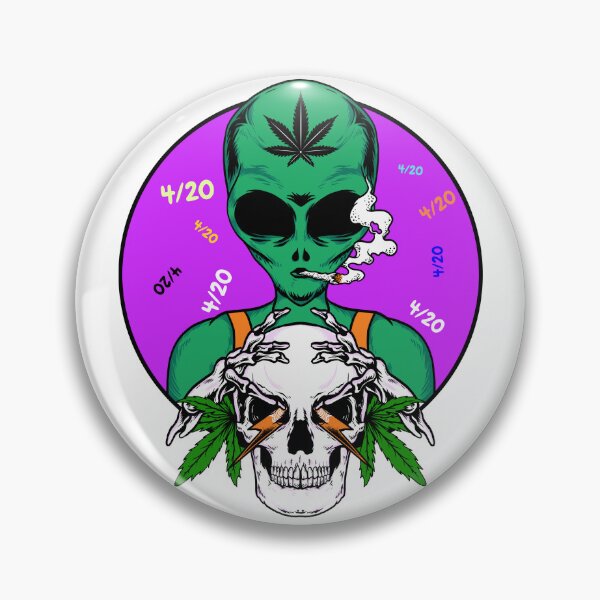 Artikelvorschau, 4/20 Totenköpfe mit Spliff.. entworfen und verkauft von keenikai.