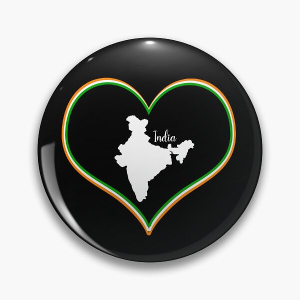 Item preview, Black heart map India designed and sold by Astralia.